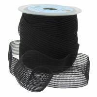 Gittergummiband Smokeband  weiß oder schwarz 35mm breit elastisch gummi Meterware, 1meter Bild 8