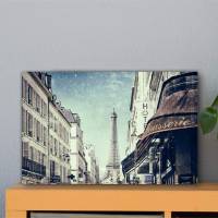 Paris mit Eiffelturm Alu-Print 30 x 40 cm hochwertige Alu-Dibond Platte Wandbild Kunstdruck Bild 1