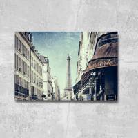 Paris mit Eiffelturm Alu-Print 30 x 40 cm hochwertige Alu-Dibond Platte Wandbild Kunstdruck Bild 3