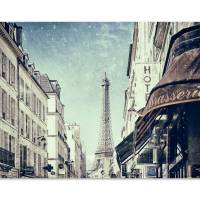 Paris mit Eiffelturm Alu-Print 30 x 40 cm hochwertige Alu-Dibond Platte Wandbild Kunstdruck Bild 5