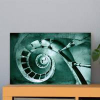 die Treppe Alu-Print 30 x 40 cm hochwertige Alu-Dibond Platte Wandbild Kunstdruck Bild 1