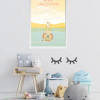 Motivation Poster, Spruchserie - Du bist großartig, Geschenk für Kinder, Wanddekoration Bild 2