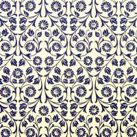 Italienisches Papier Carta Varese - Dekor "Viticcio Fiore blau" B69 (Blumenmotivgröße ca. 1cm) Bild 1