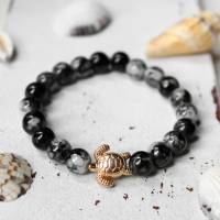 Schildkröte • Armband Perlen | Armschmuck | Geschenkidee Frau | Freundin | Schwester | Mama Bild 1