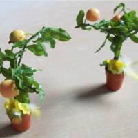 Miniatur Apfelbaum  zur Dekoration oder zum Basteln - Puppenhaus - SaBienchenshop Bild 1