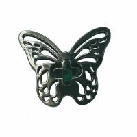 Taschenverschluss Schmetterling #3 schwarz Bild 1