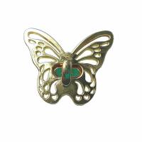 Taschenverschluss Schmetterling #4 gold Bild 1
