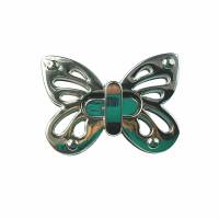 Taschenverschluss Schmetterling #5 silber Bild 1