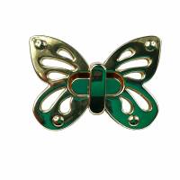 Taschenverschluss Schmetterling #8 gold Bild 1