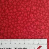 Patchworkstoff  - rot melierter Stoff mit bunten unregelmässigen Streifen, Bernatex Nr. 018 Bild 4
