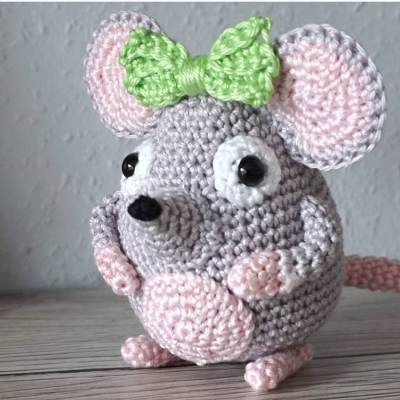 Häkelanleitung Amigurumi Mäuschen Lou