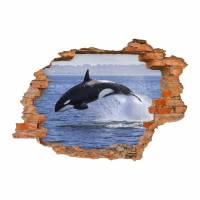 102 Wandtattoo Orca Killerwal Schwertwal - Loch in der Wand in 6 Größen Kinderzimmer Wanddeko Sticker Bild 1