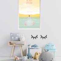 Motivation Poster, Spruchserie - Du bist Stark, Geschenk für Kinder, Wanddekoration Bild 2