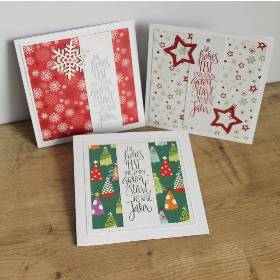 3er-Set Weihnachtskarten "Ein frohes Fest II" aus der Manufaktur Karla