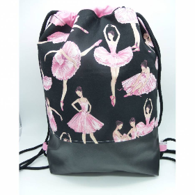 Rucksack Ballerina, Ballett, Ballett-Tänzerin, Handarbeit genäht Unikat von hessmade