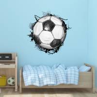 109 Wandtattoo Fussball Soccer in 6 vers. Größen Kinderzimmer Wanddeko Sticker Bild 2