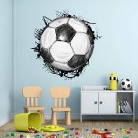 109 Wandtattoo Fussball Soccer in 6 vers. Größen Kinderzimmer Wanddeko Sticker Bild 3