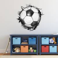 109 Wandtattoo Fussball Soccer in 6 vers. Größen Kinderzimmer Wanddeko Sticker Bild 4