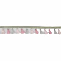 Troddelborte rosa 35mm breit Mittelalter Historisch Meterware, 1meter Bild 2