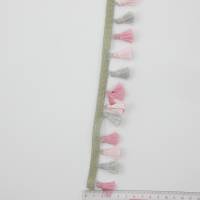 Troddelborte rosa 35mm breit Mittelalter Historisch Meterware, 1meter Bild 3