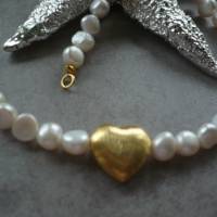 Extravagante,handgefertigte echte Perlenkette,modernes Perlen-Collier,Handgefertigte Eexclusive Perlenkette,Unikat, Bild 7