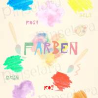Poster zum Lernen, Farben - Lernposter Farbtupfer, Herz, Pinsel, Einschulungsgeschenk, Dekoration Kinderzimmer Bild 2