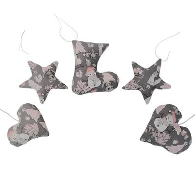 Baumschmuck 5-er Set, Geschenkenhänger