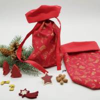 nachhaltige Geschenkbeutel als  Nikolaussack für Advent und Weihnachten Bild 1