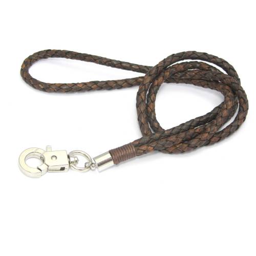 Schlüsselband Leder "ANTIK BROWN"