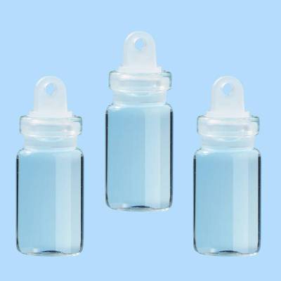 Mini-Glas mit Kunststoff-Verschluss 5 x 20 mm