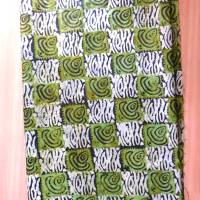 echter Wachsbatik-Stoff - handgebatikt in Ghana - Tie Dye - 50cm - grün grau schwarz - Baumwolle Bild 5