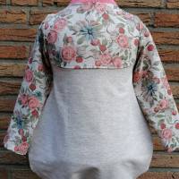 Gr. 86 Baby Pullover / Shirt / Tunika – Mädchen Waschbär Blumen Bild 3
