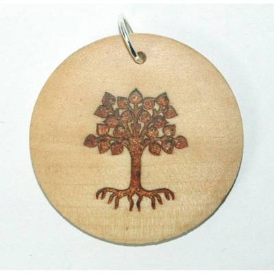 Origineller Anhänger "Baum" aus Hartholz. Natur Geschenk Halskette Schmuck Amulett verstellbare Kette Talisman