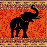 Fliesenaufkleber - Fliesenfolie - Vintage - Shabby - Indien - Elefant - 13048 Bild 2