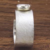 Breiter Ring aus Silber 925/- mit Palmeiracitrin Bild 4