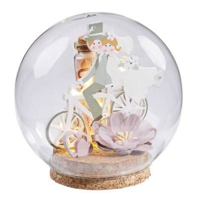 Glas-Kugel mit Korkboden