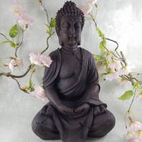 Buddha Statue - Buddha braun, spirituelle Home Decor, Meditation Raum Dekor, Housewarminggeschenk,Garten Dekoration Bild 3