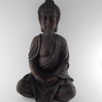 Buddha Statue - Buddha braun, spirituelle Home Decor, Meditation Raum Dekor, Housewarminggeschenk,Garten Dekoration Bild 4