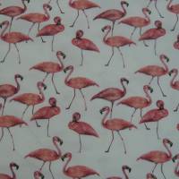 15,00 EUR/m Jersey Baumwolljersey Flamingo auf weiß Bild 4
