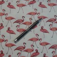 15,00 EUR/m Jersey Baumwolljersey Flamingo auf weiß Bild 6