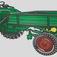 Traktor Oldtimer mit Spruch Bild 4