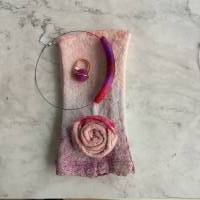 Filz- Armstulpen "rose" Bild 2