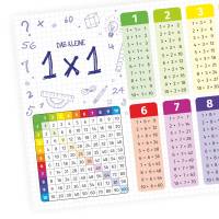 Kinder Lernposter - das kleine 1x1 bunt DIN A3/ A2/ A1 *nikima* in 3 verschiedenen Größen Plakat Bild 2