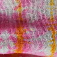 Handgewebter Shibori-Schal "Morgenröte" aus Baumwolle und Leinen Bild 9