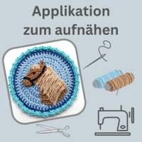 Grosser Pferde Aufnäher Haflinger 10 cm - Farben wählbar -  Applikation für Schultüte Bild 8