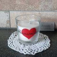 Duftkerze im Glas - Kerze - Herzensmensch - Geschenk - Jahrestag Bild 1