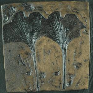 Ginkgo-Fossil Replik in Museums Qualität Bild 1