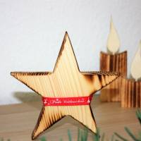 Holzstern / Stern aus Holz / Weihnachtsstern / Weihnachtsdeko / Advent / Weihnachtsgeschenk Bild 1
