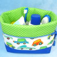 Kulturbeutel für Kinder mit bunten Autos | Kulturtasche | Waschtasche | Windeltasche | Utensilo Bild 6