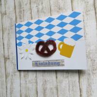 Einladungskarte Bier Breze, Edelweiß, Weißwurstfrühstück, Brunch Bild 3